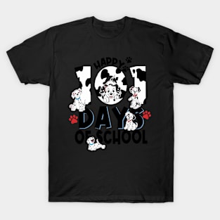 100 Days Of School Dalmatian Dog Boy Kid 100th Day Of School T-Shirt